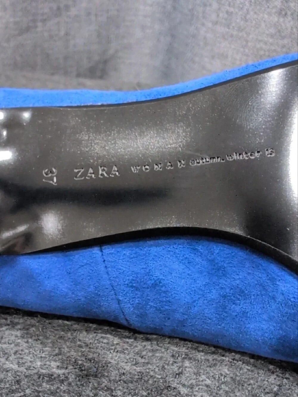 Zara Royal Blue Suede Pointed Stiletto Pumps